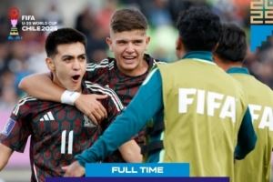 世青赛摩洛哥队0-1墨西哥队，两队力压西班牙、巴西列小组前二